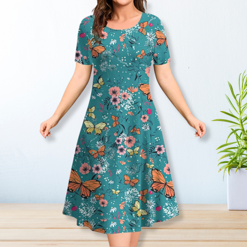 CAMELLIA | ELEGANT FLORAL DRESS