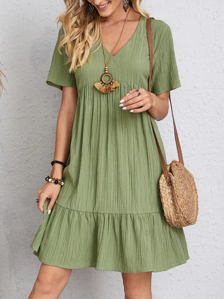 VIVIENNE | SUMMER DRESS WITH V-NECK