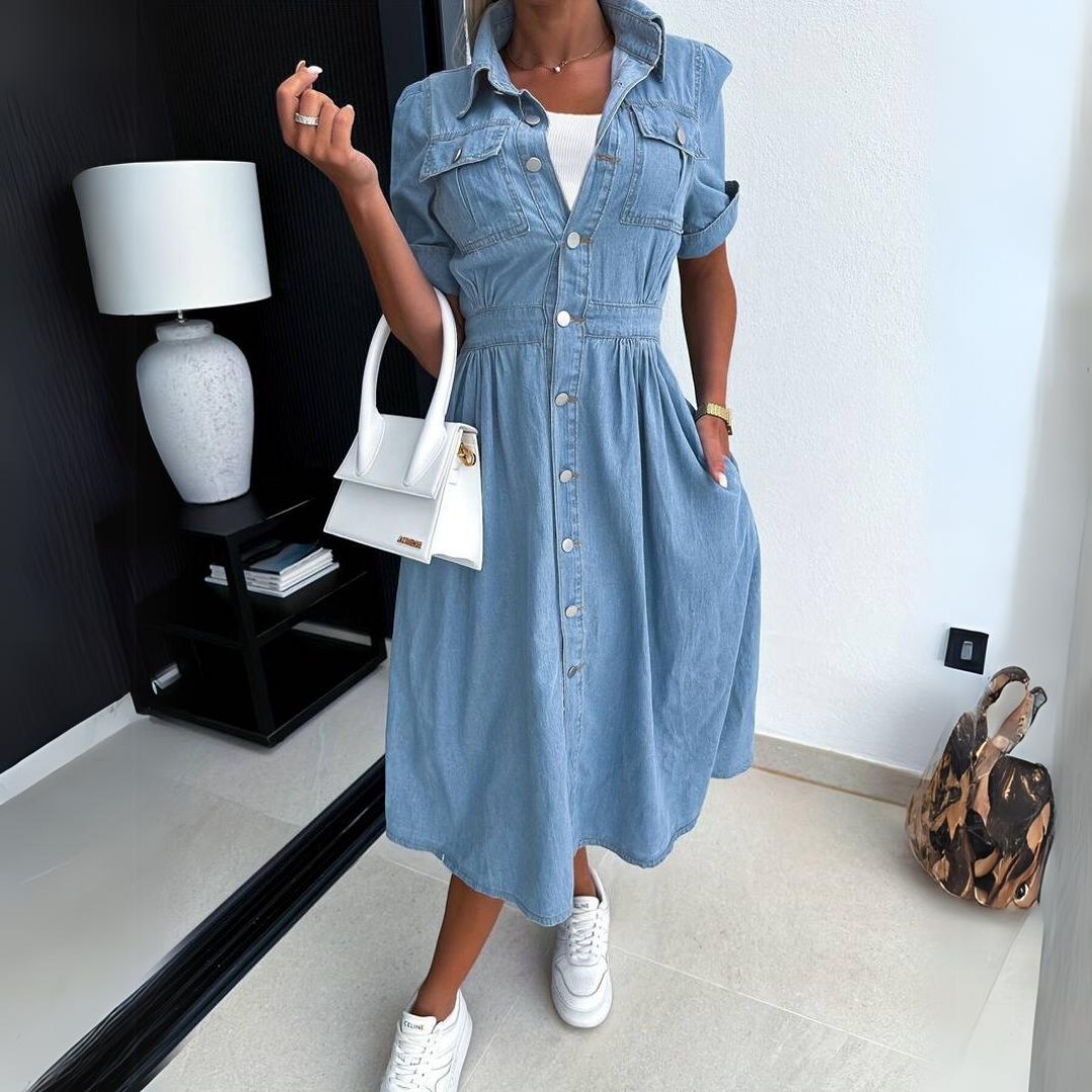 ALISSA | STYLISH DENIM DRESS