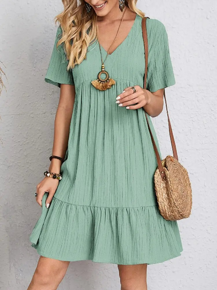 VIVIENNE | SUMMER DRESS WITH V-NECK