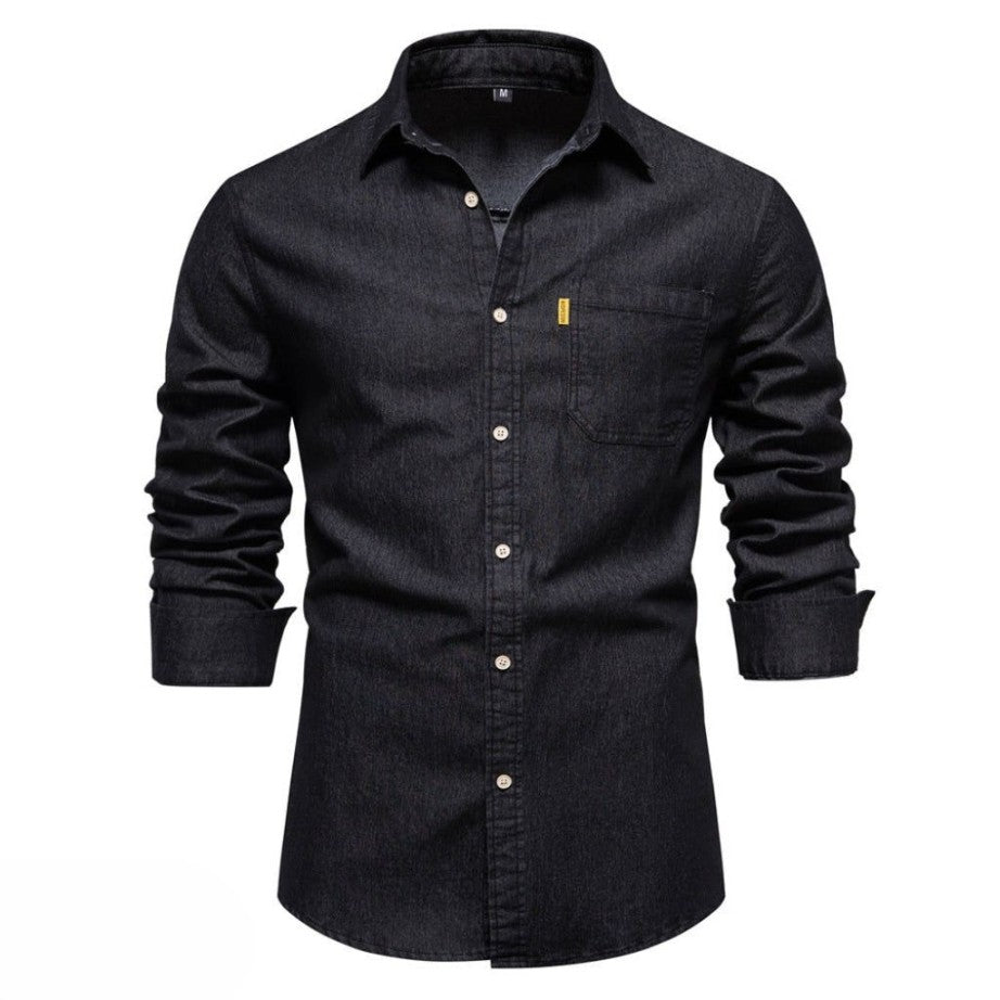 COLLIN™ | ESSENTIAL MEN'S DENIM SHIRT