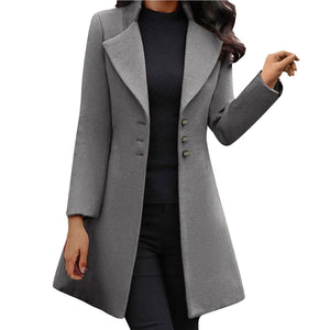 VINCI™ | ITALIAN LONG SLEEVE WOOL COAT