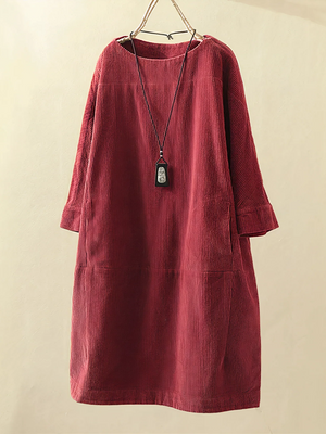 NANCY | COMFORTABLE CORDUROY DRESS