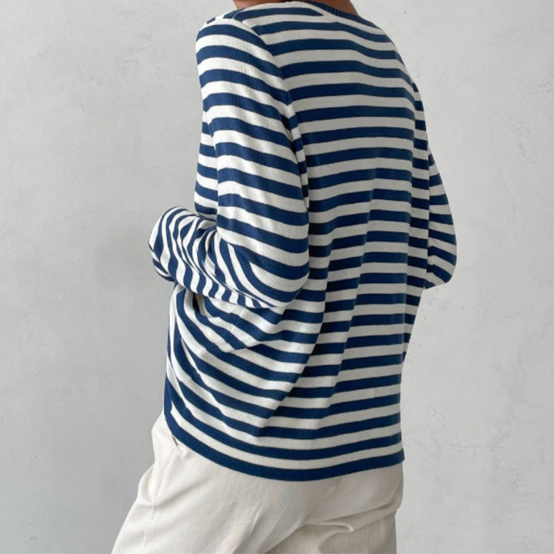 DENISE | STRIPED LONG-SLEEVE SHIRT