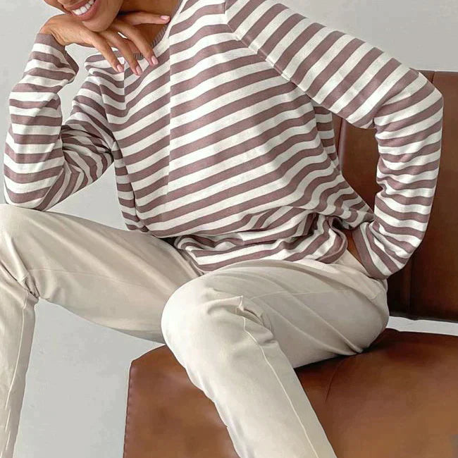 DENISE | STRIPED LONG-SLEEVE SHIRT