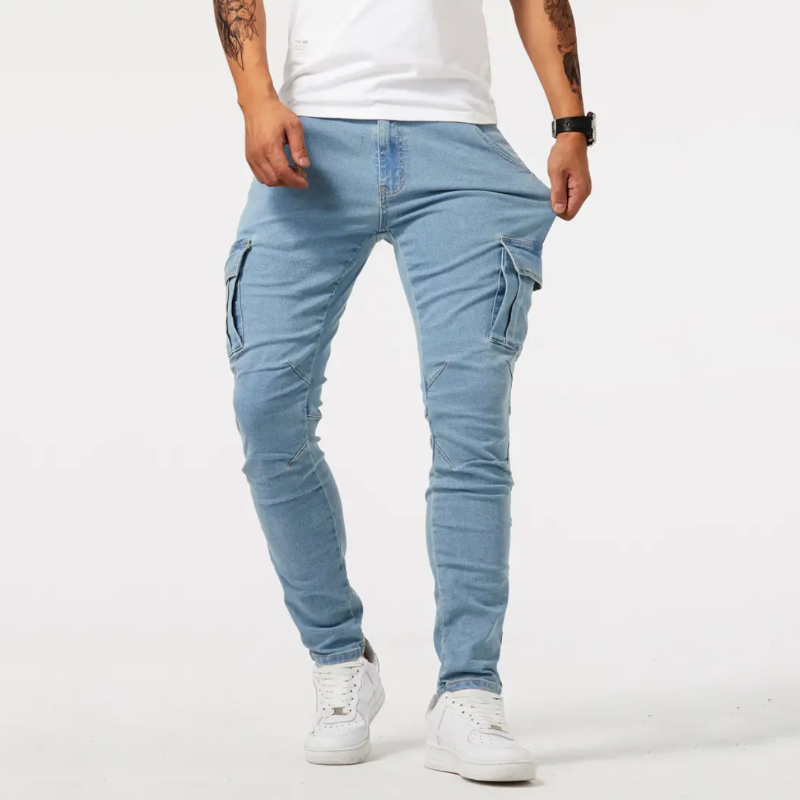 NOLAN | STRETCHY CARGO JEANS