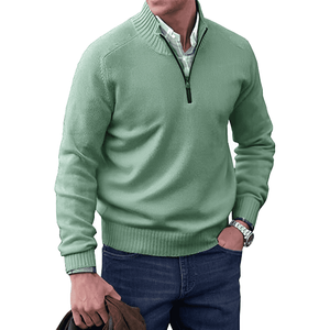 LUKE™ | ELEGANT CASHMERE SWEATER WITH ZIP