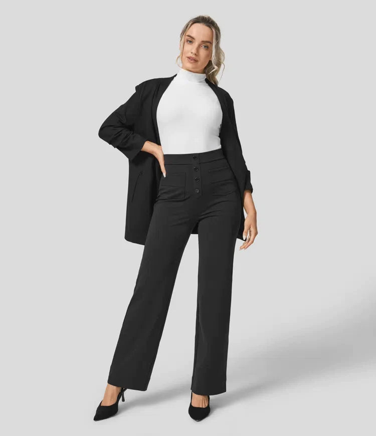 Aubrey™ | Elastic trousers with high waist | 1+1 FREE